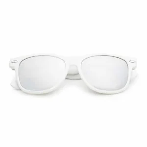 Spacebril spiegel zilver | wit
