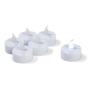 Bougies à LED 24 pièces – blanc