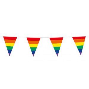 Guirlande de drapeaux arc-en-ciel Pride LGBT 10 mètres