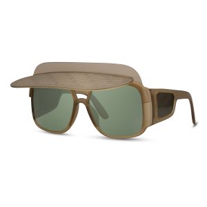 Lunettes de soleil avec visière verte