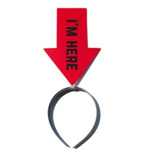 Haarband Im here rood