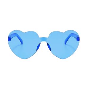 Herzsonnenbrille blau