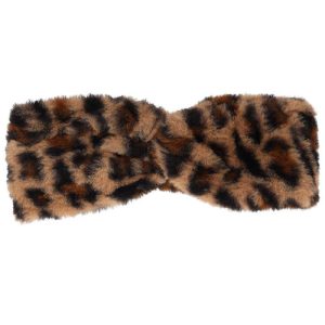 Sarlini leopard print headband – Faux fur earmuff