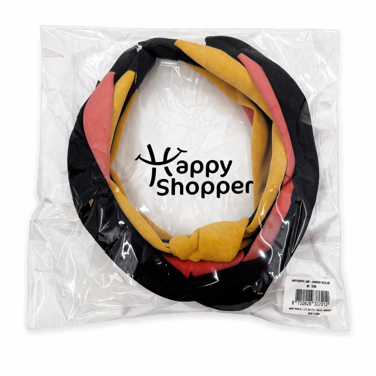 Haarbanden met knoop – Stoffen dames diadeem – Zwart, Roze, Oaker – Set 3 stuks - Afbeelding 5
