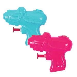 Boland waterpistool roze/blauw 12 cm 2 stuks