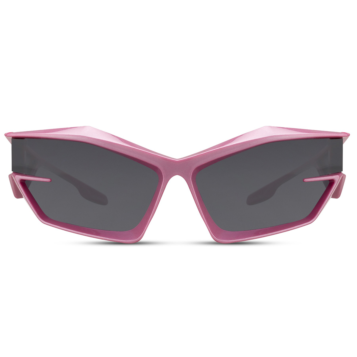 Lunettes de soleil futuristes violettes avec verres latéraux – Verres noirs - Afbeelding 3
