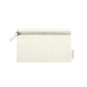 Trousse de toilette coton recyclé beige