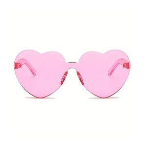 Lunettes de soleil cœur rose