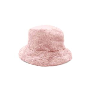 Yucka chapeau bob duveteux fausse fourrure rose